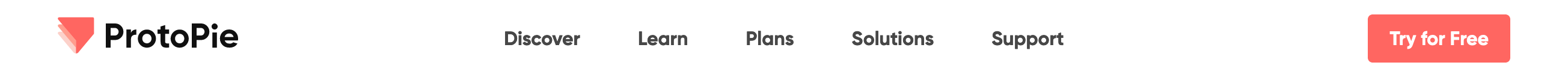 Protopie Header component screenshot