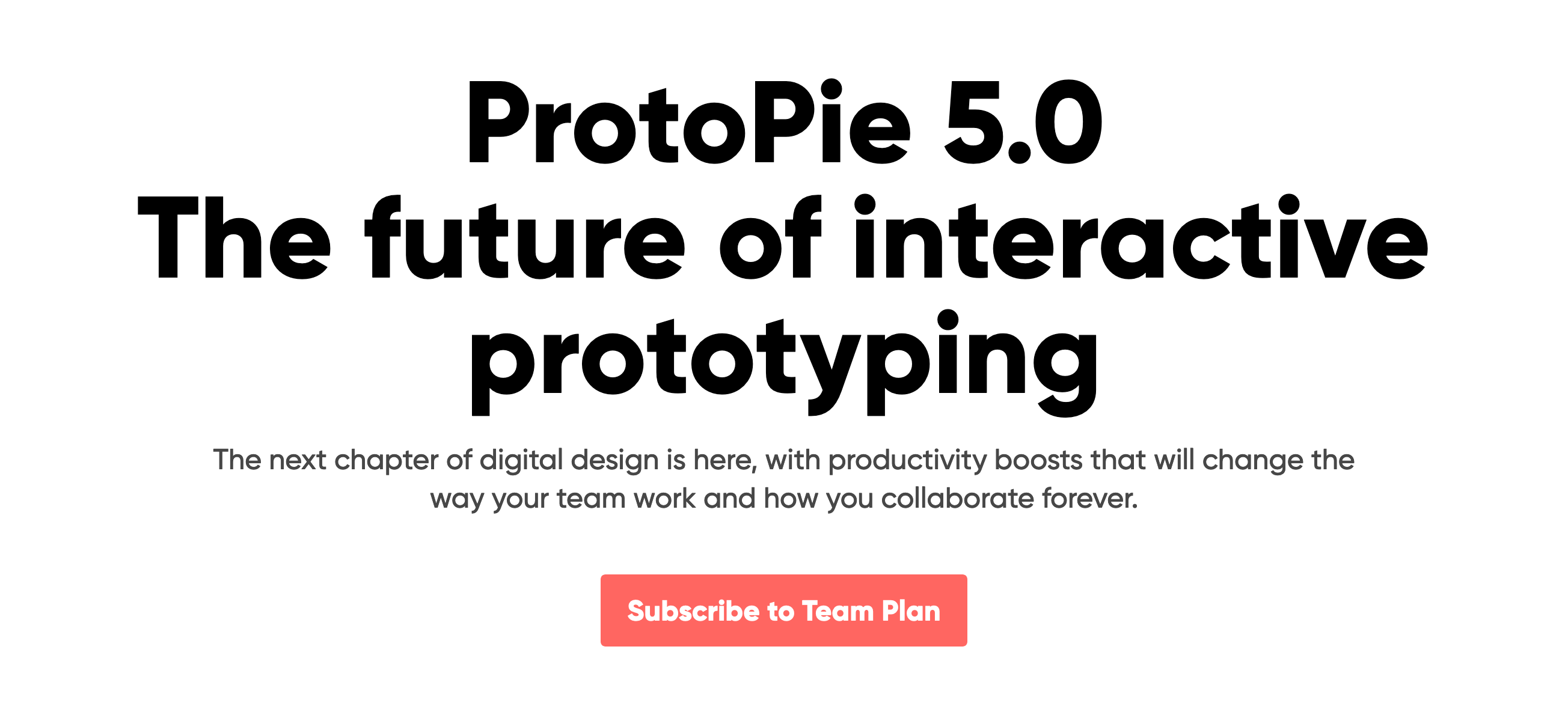 Protopie Hero component screenshot