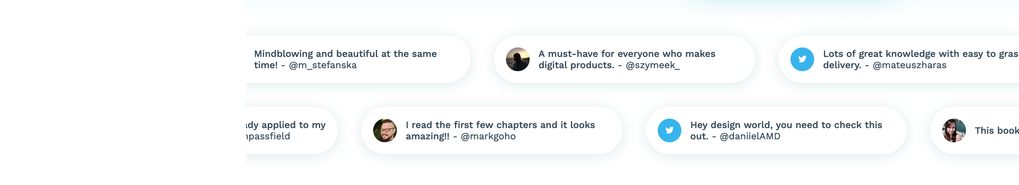 Designingui Testimonial component screenshot