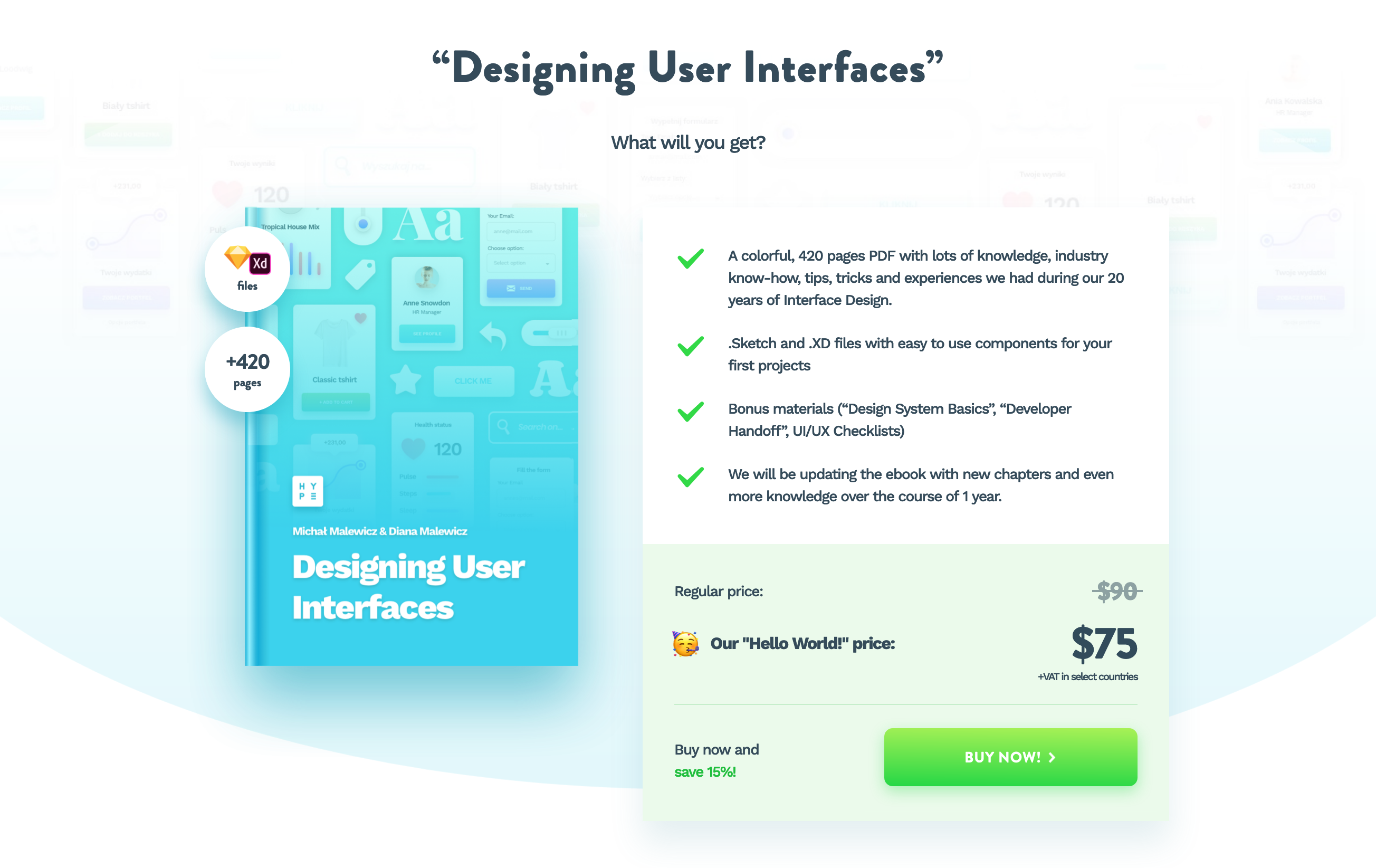 Designingui Pricing component screenshot