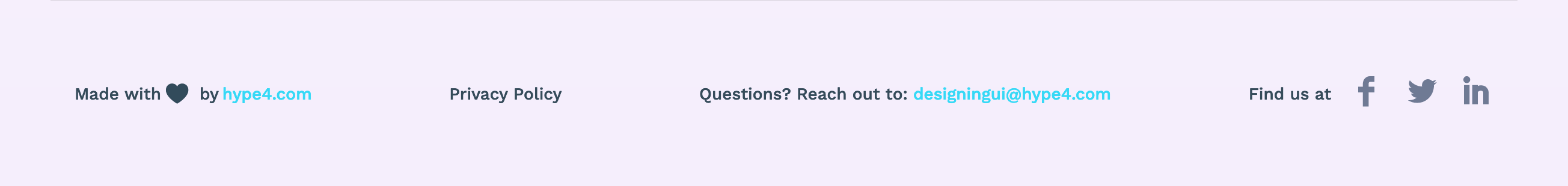 Designingui Footer component screenshot