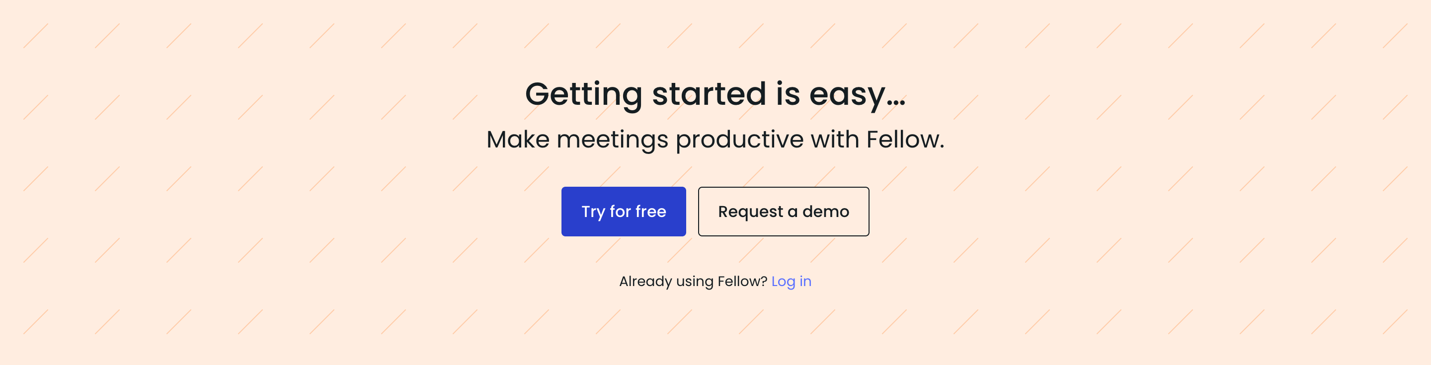 Fellow Call To Action component screenshot