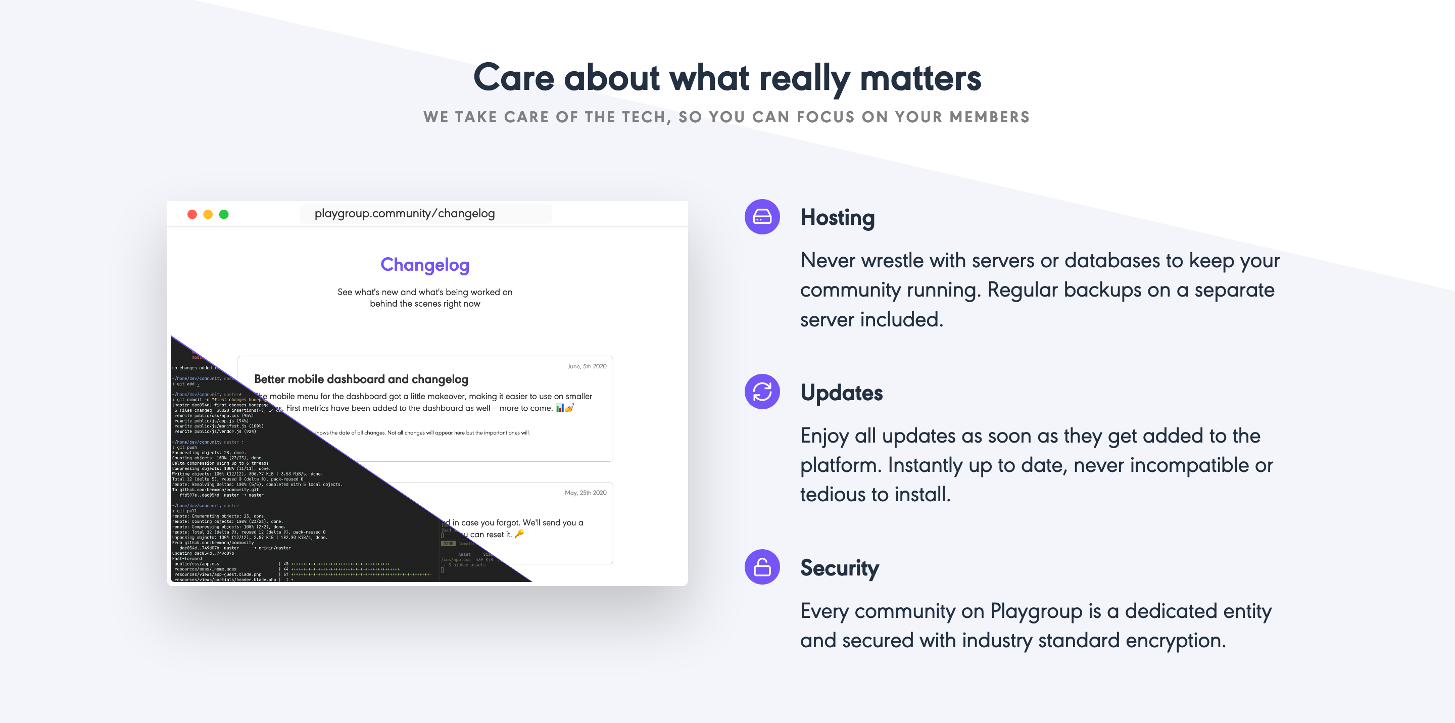 Playgroup Feature component screenshot