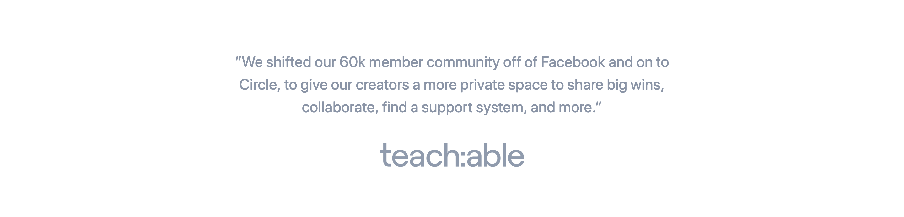 Circle Testimonial component screenshot