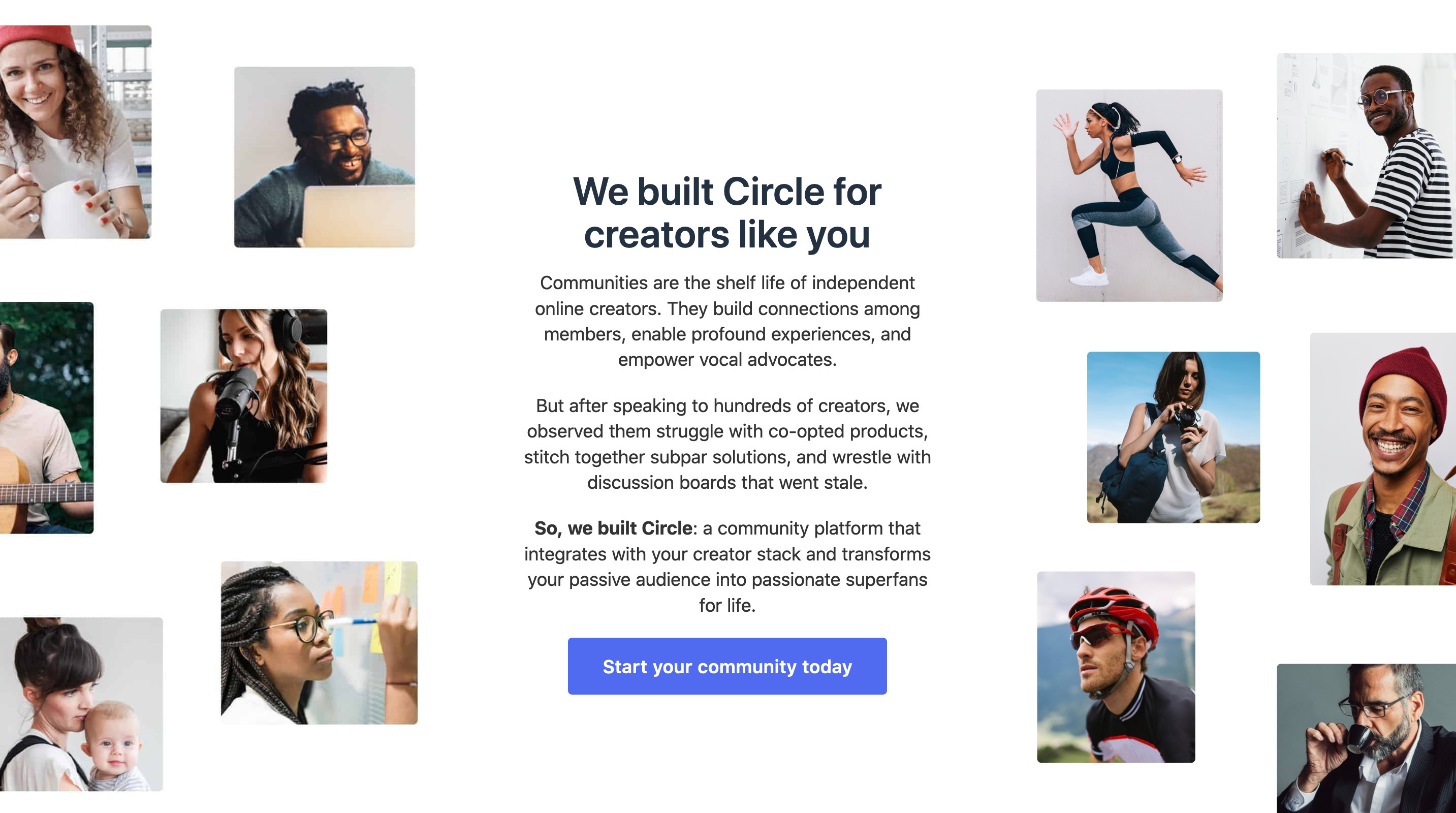 Circle Content component screenshot