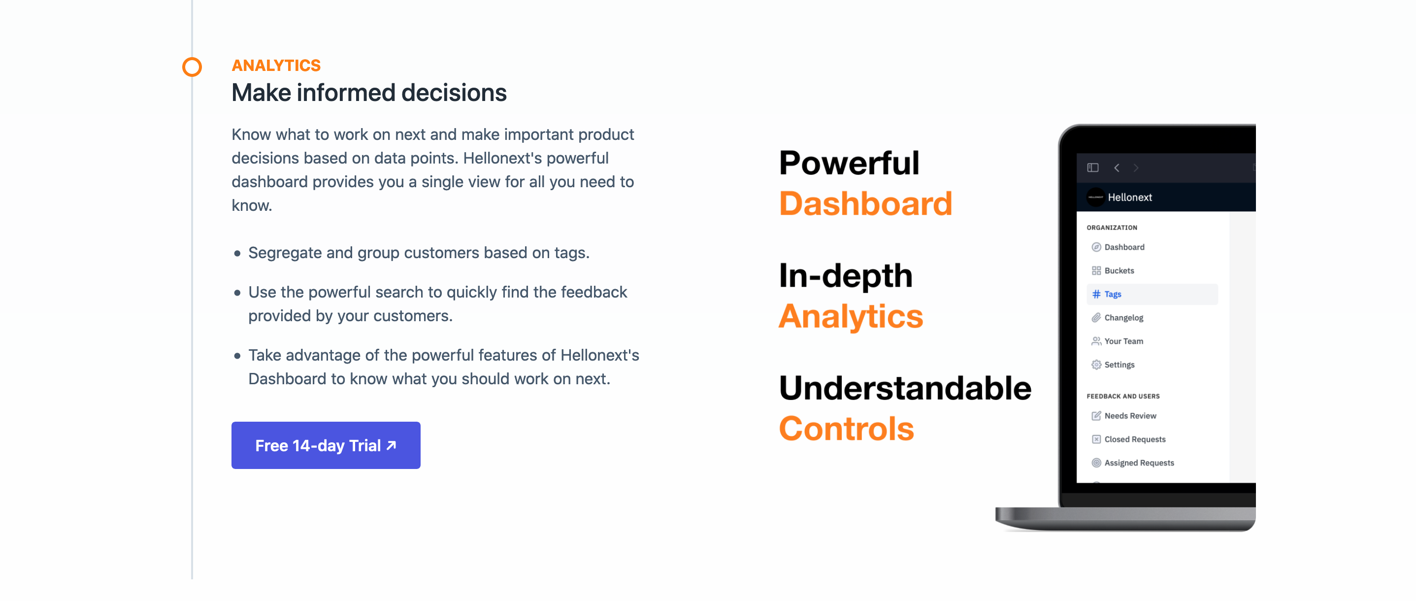 Hellonext Feature component screenshot