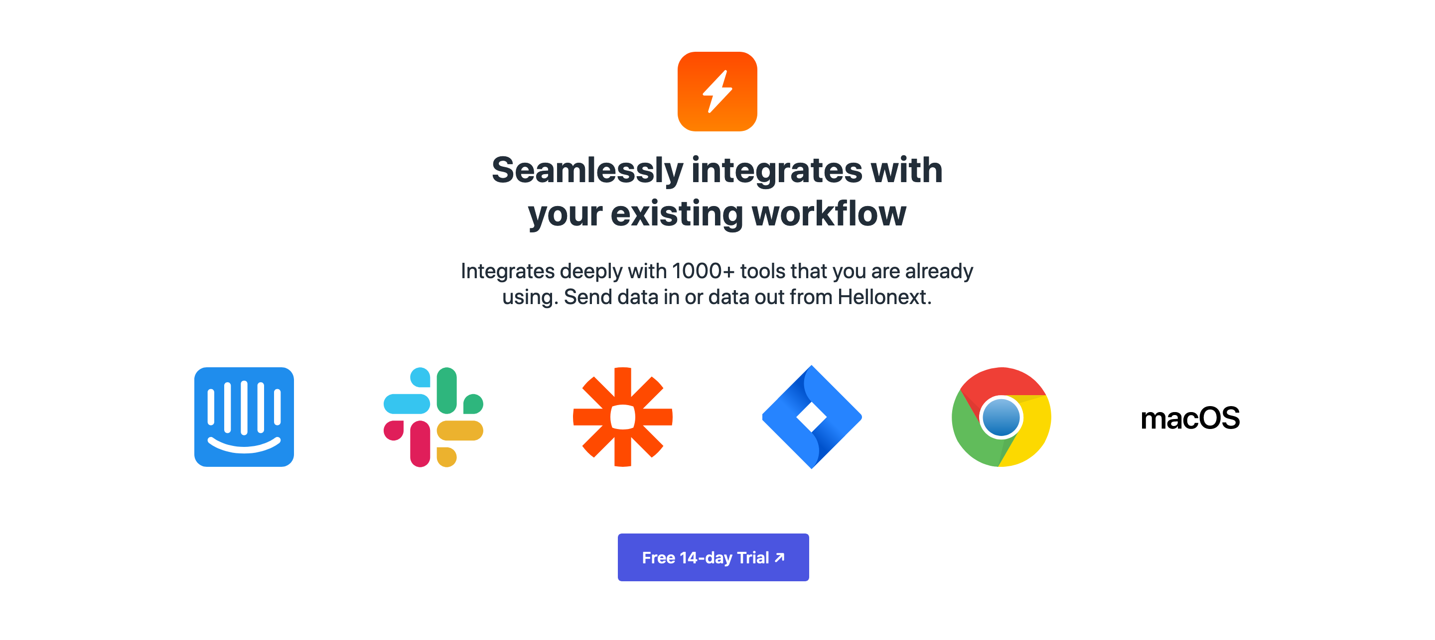 Hellonext Integrations component screenshot