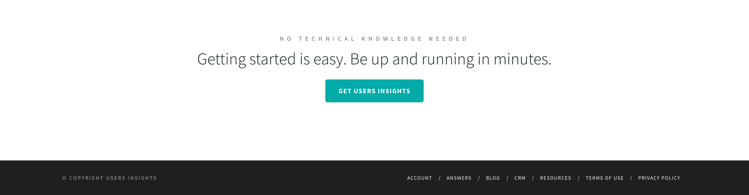 Usersinsights Call To Action component screenshot