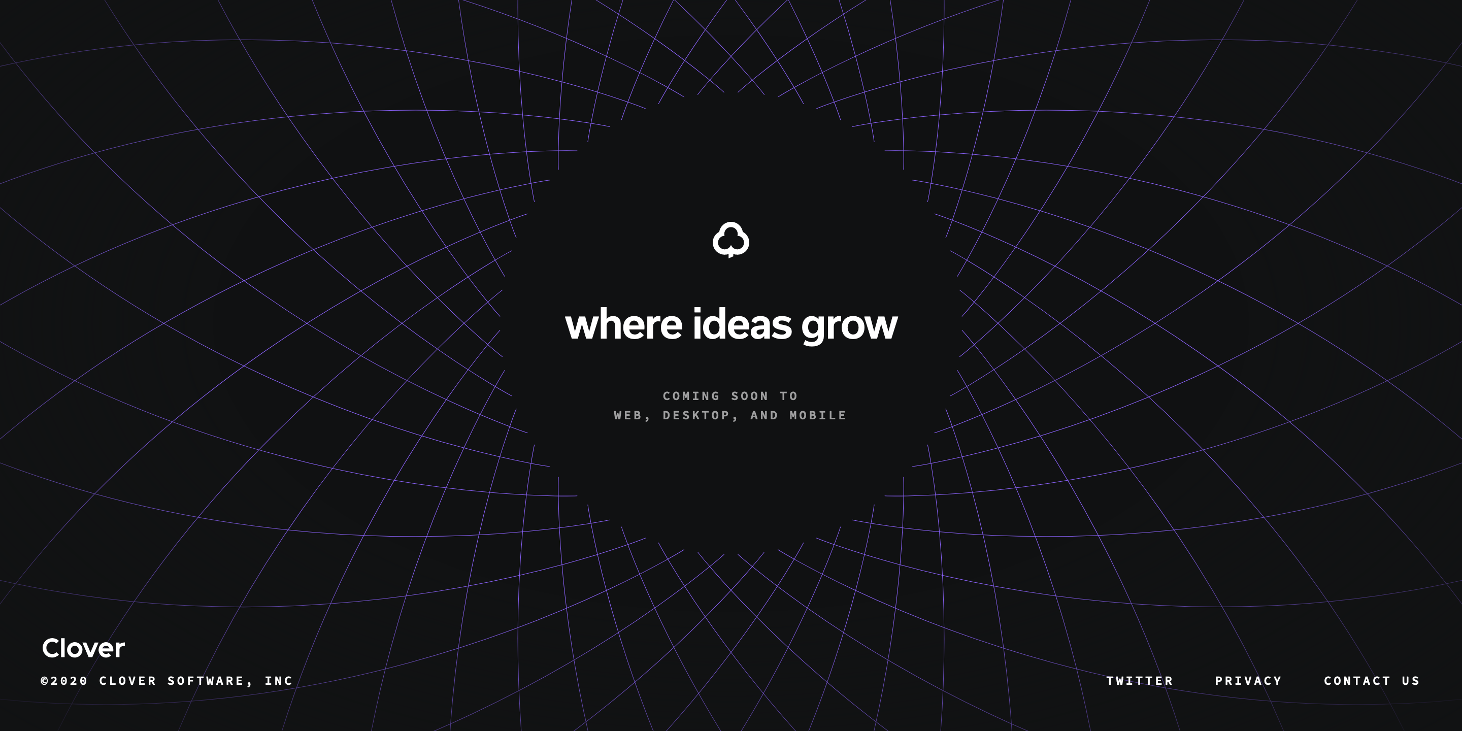Clover Footer component screenshot