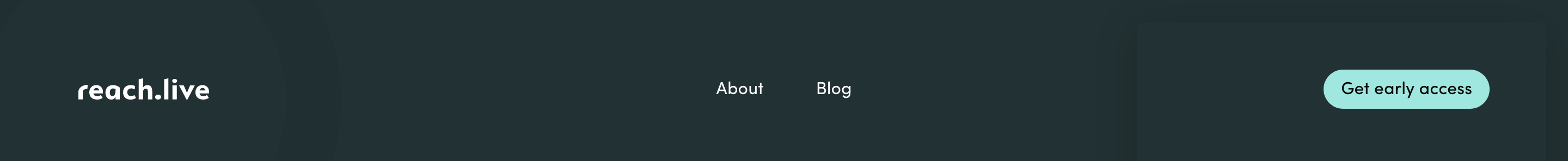 Reach Header component screenshot