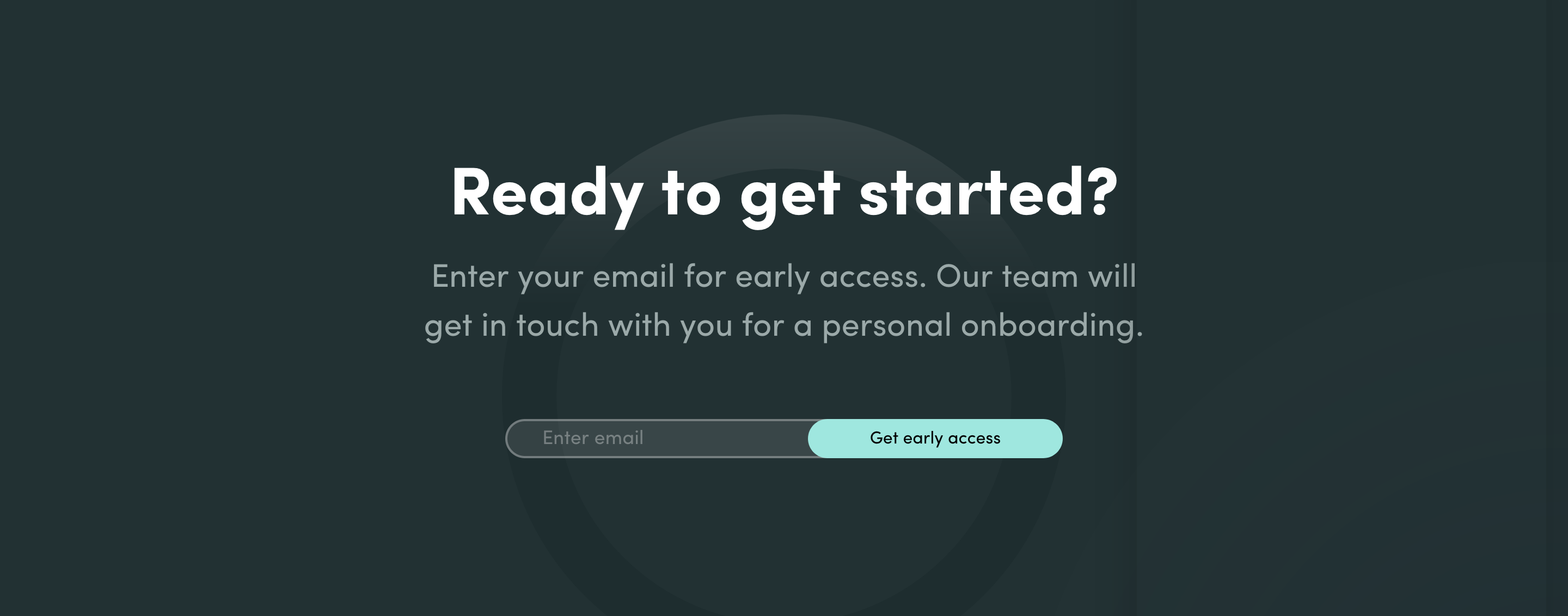 Reach Signup component screenshot
