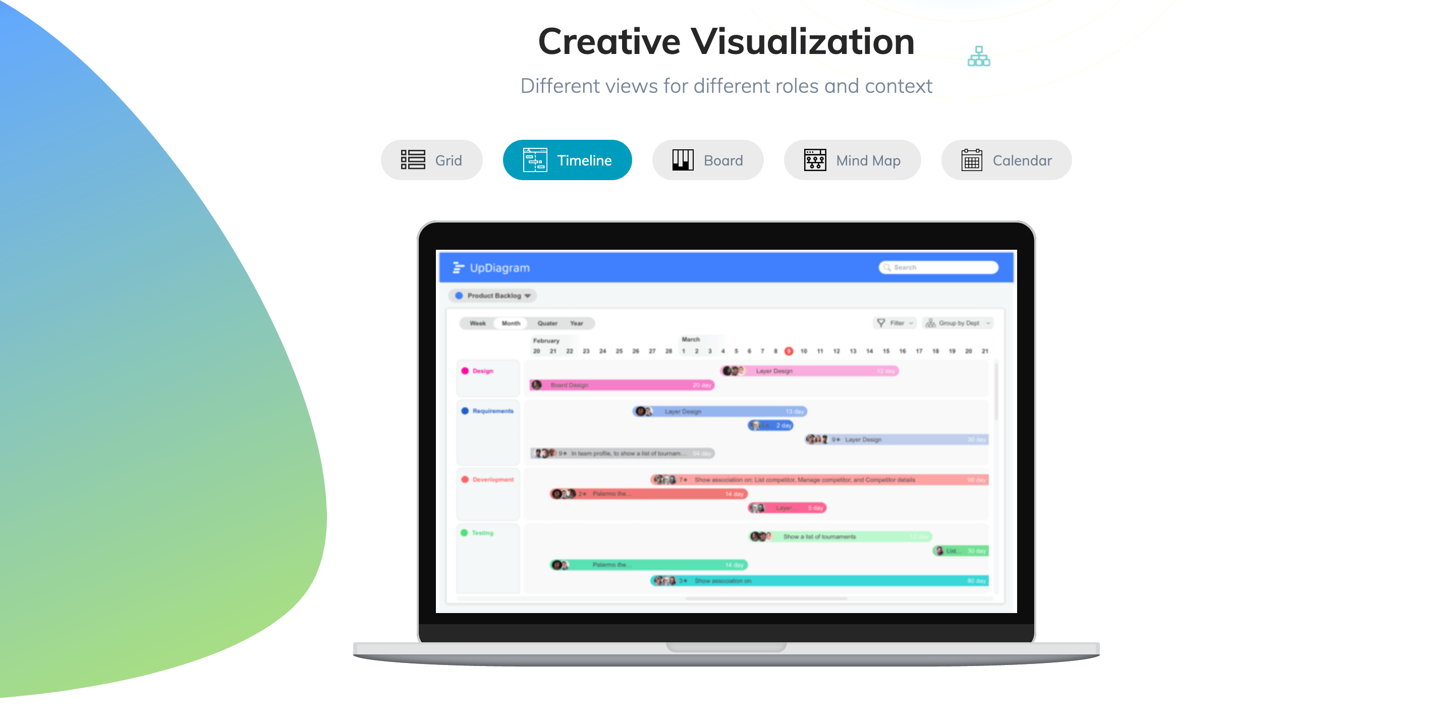 Updiagram Demo component screenshot