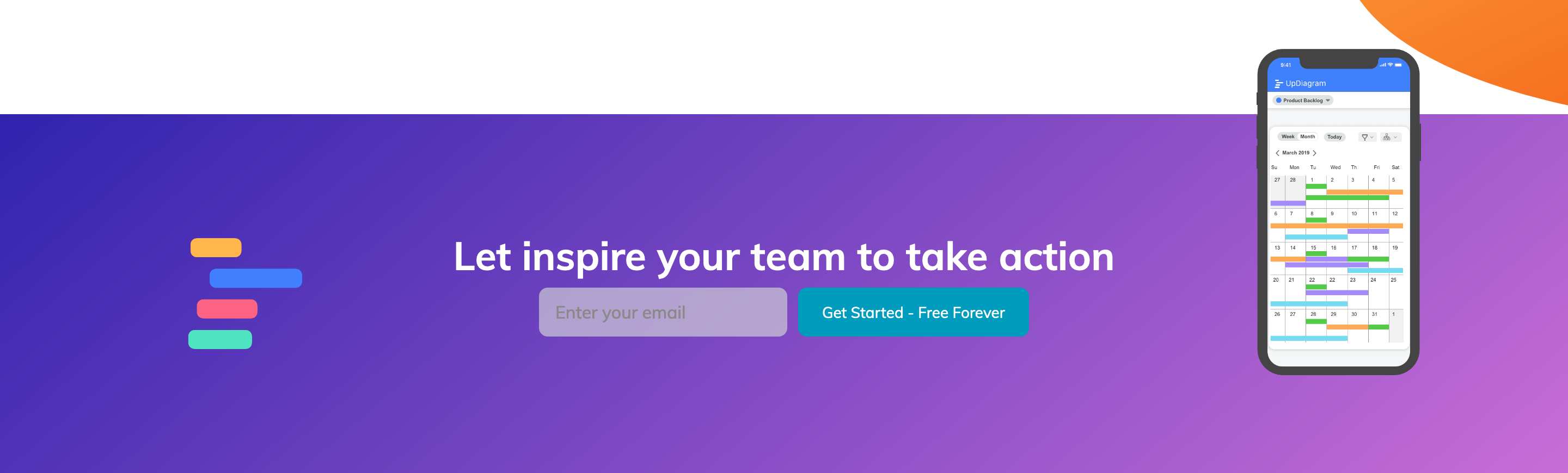 Updiagram Signup component screenshot