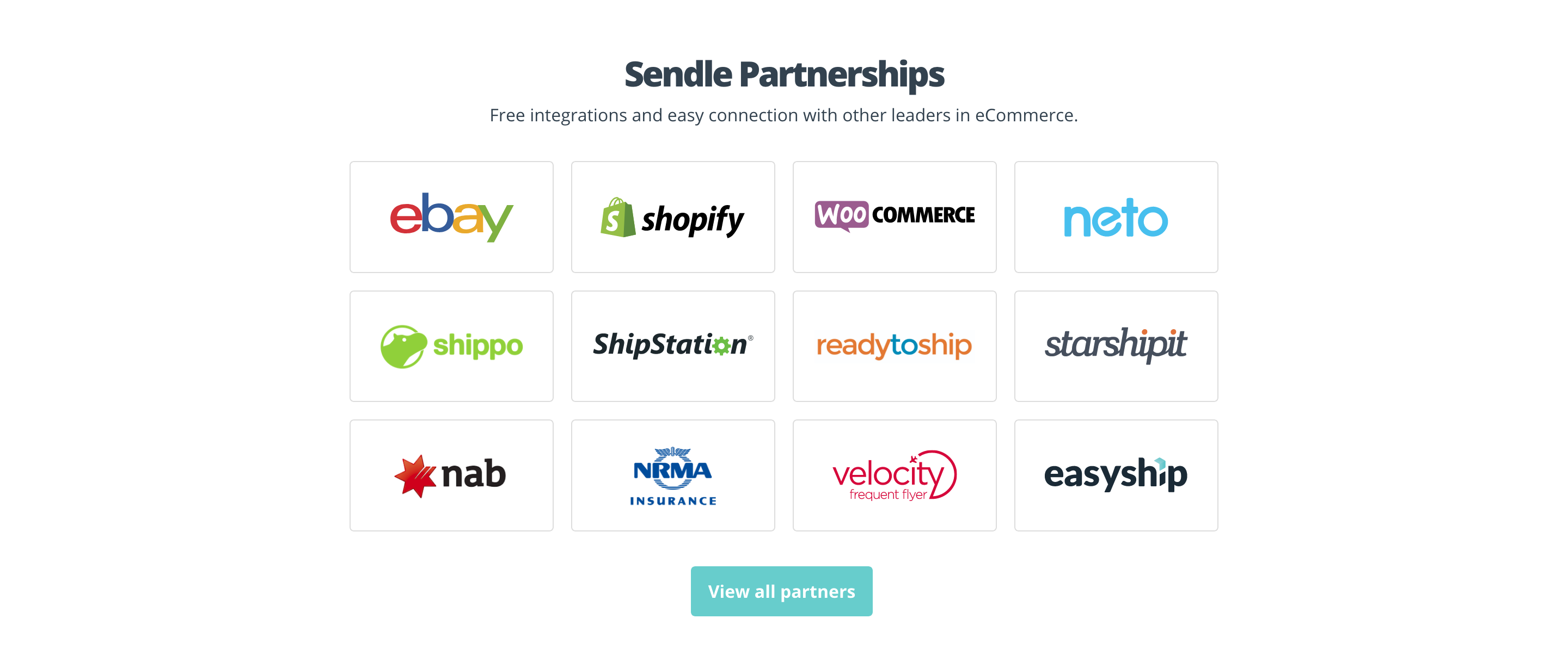 Sendle Integrations component screenshot