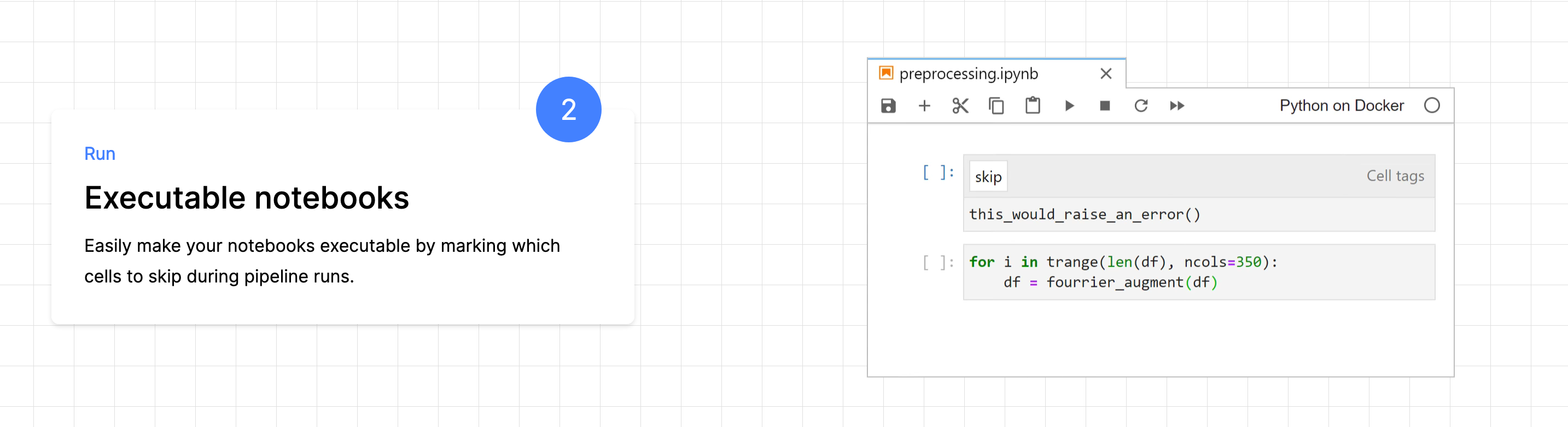 Orchest Feature component screenshot