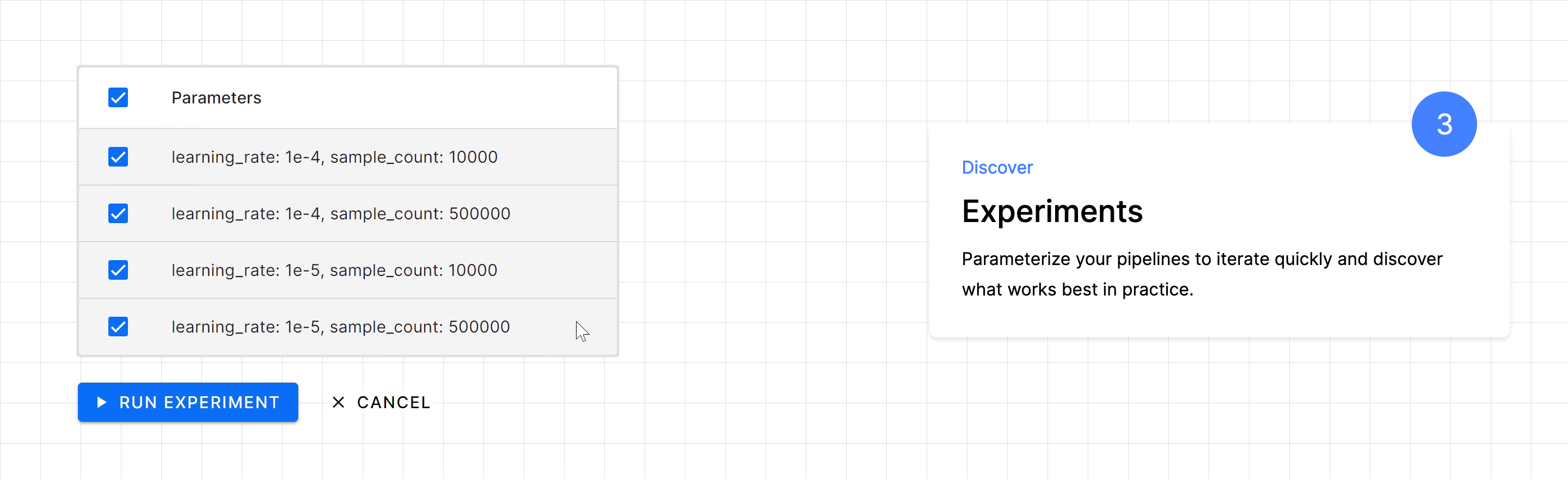 Orchest Feature component screenshot