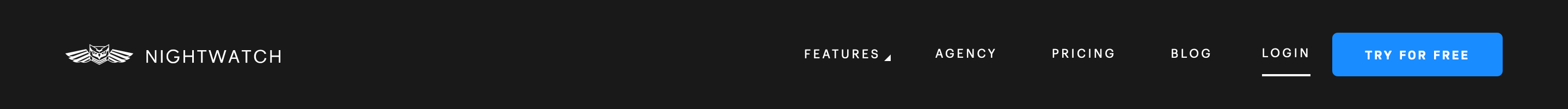 Nightwatch Header component screenshot