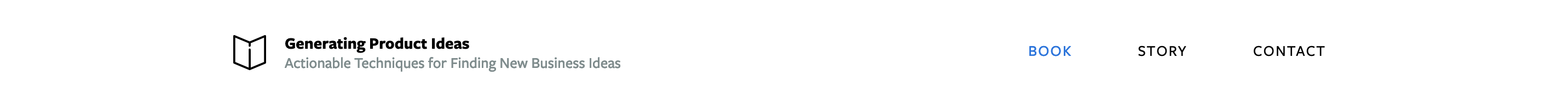 Productideasbook Header component screenshot