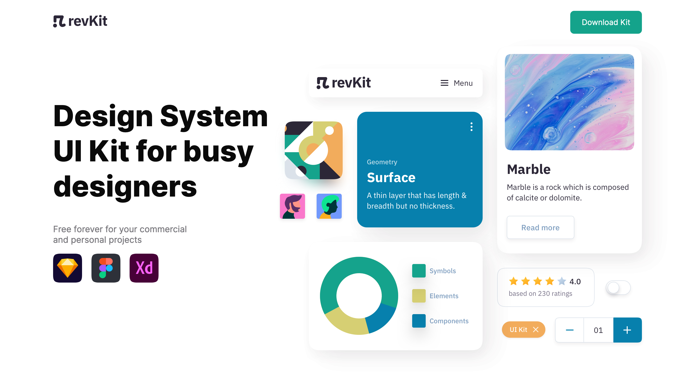 RevKit Hero component screenshot