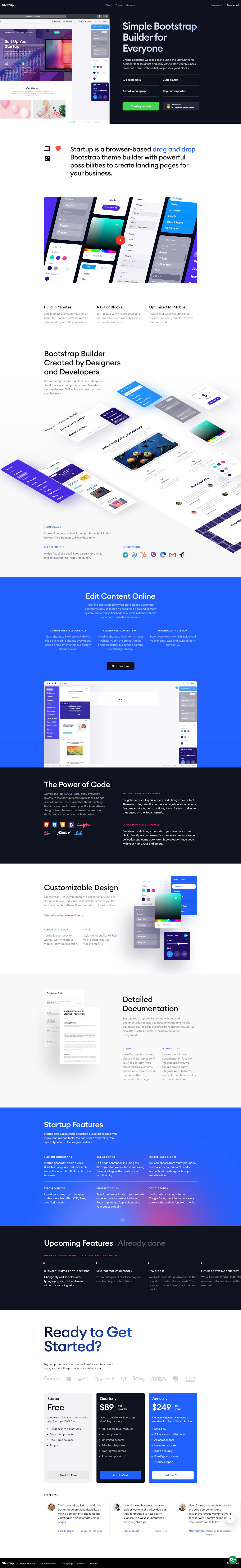 Startup 3 template screenshot