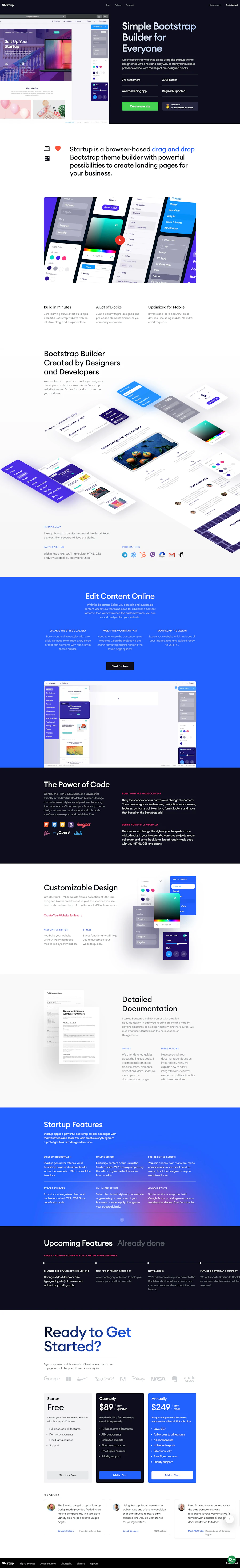 Startup 3 template screenshot