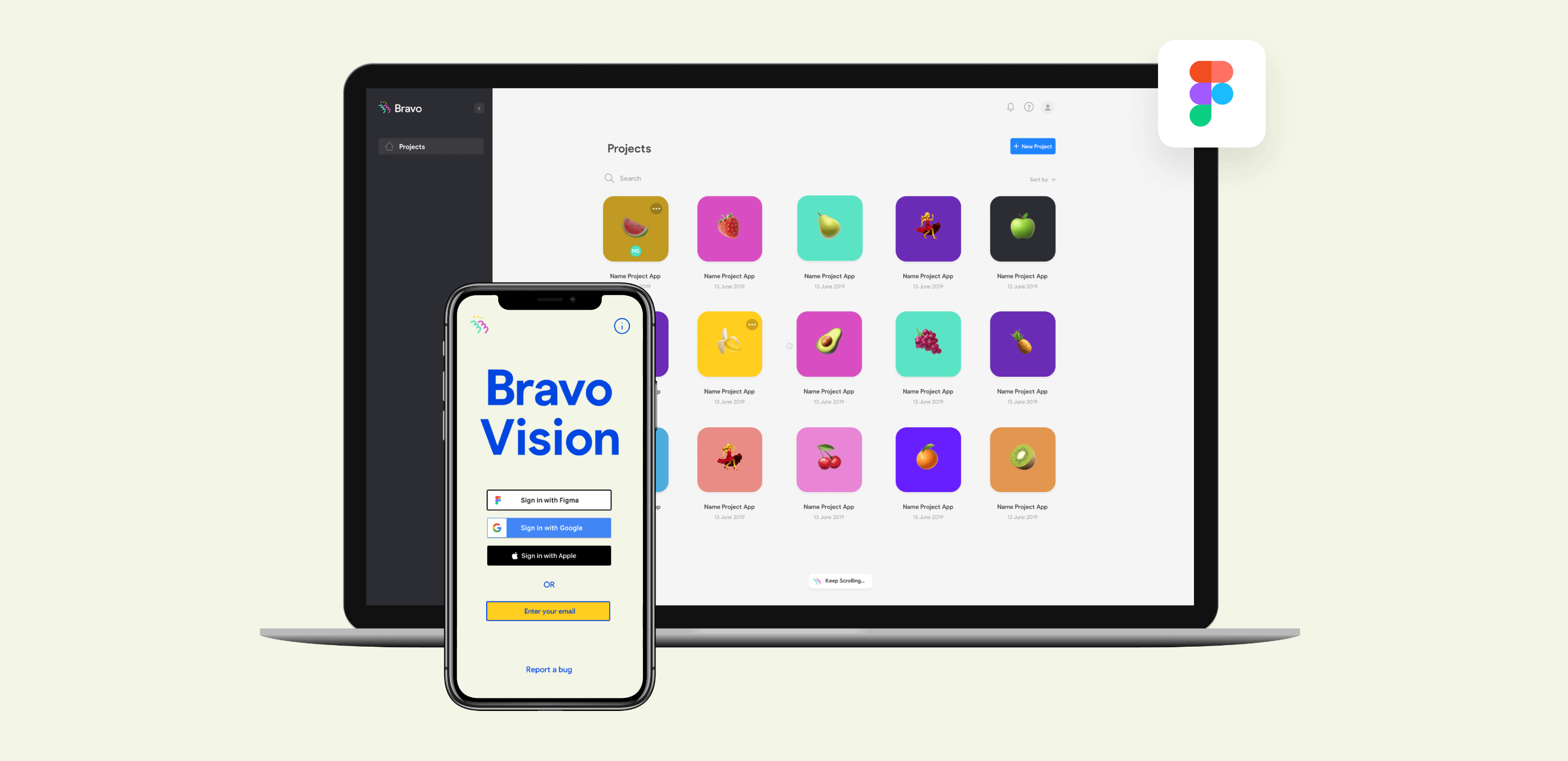Bravo Demo component screenshot