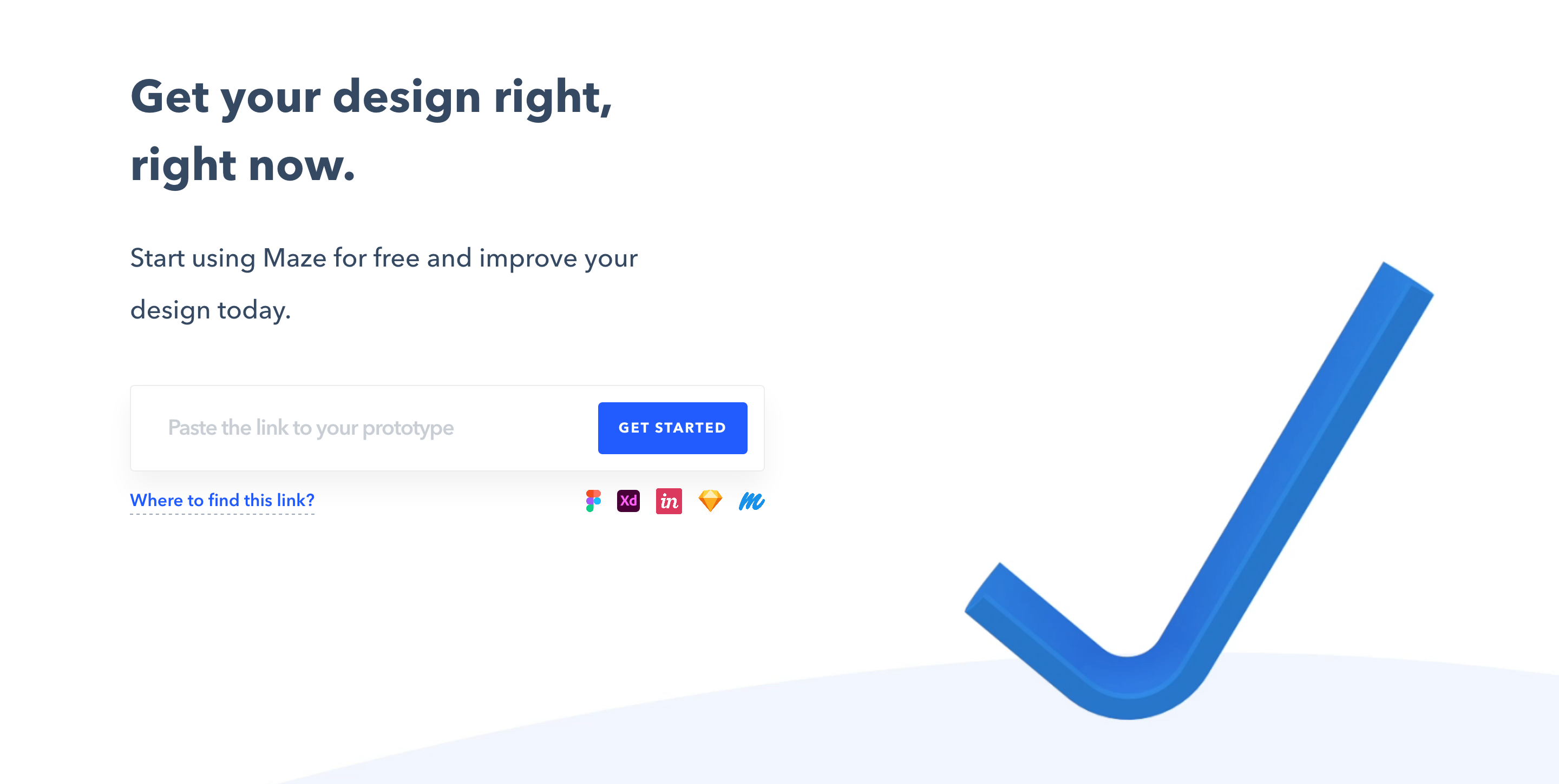 Maze Call To Action component screenshot