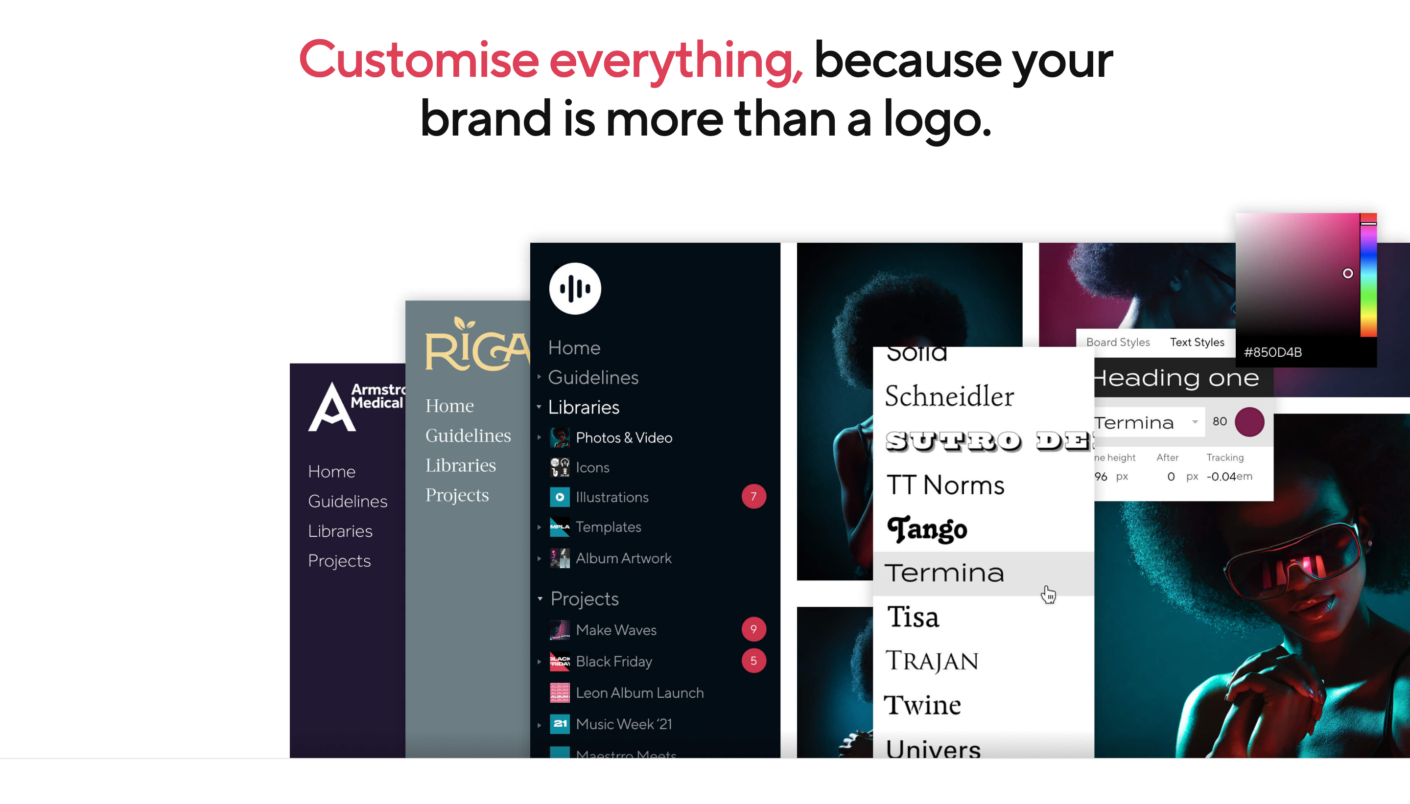 Niice Feature component screenshot