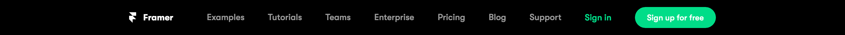 Framer Header component screenshot
