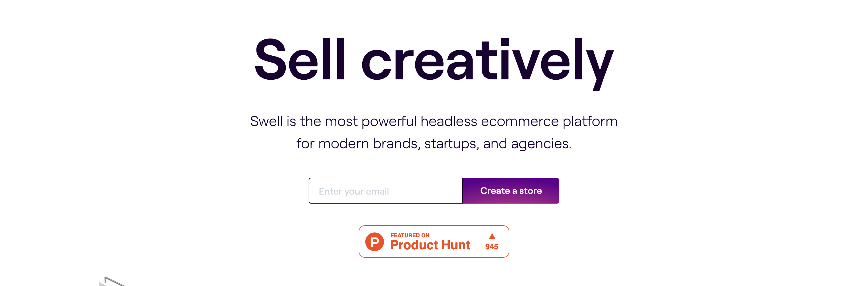 Swell Hero component screenshot
