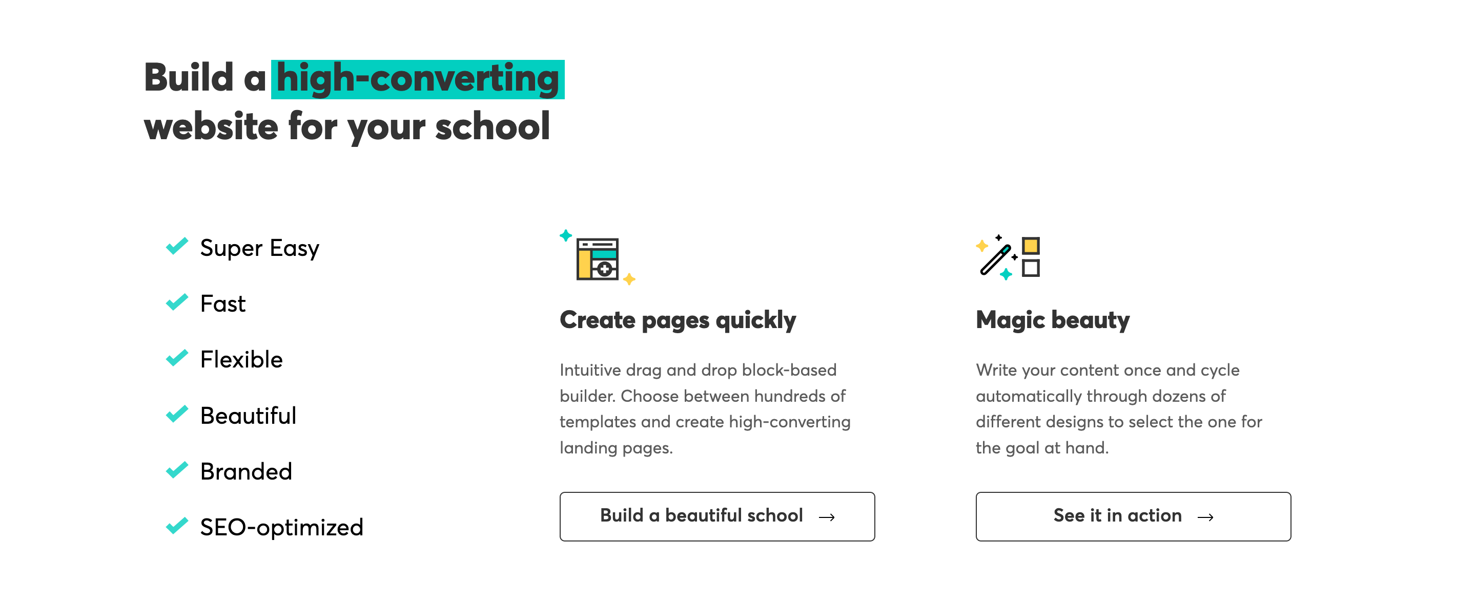 LearnWorlds Feature component screenshot