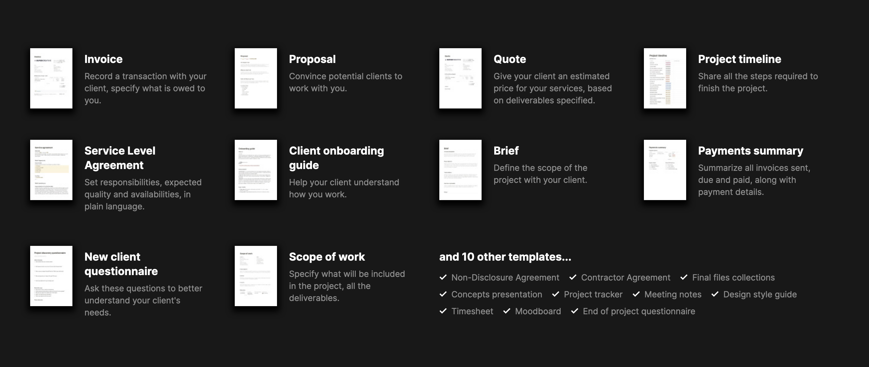 Super Creative Feature component screenshot