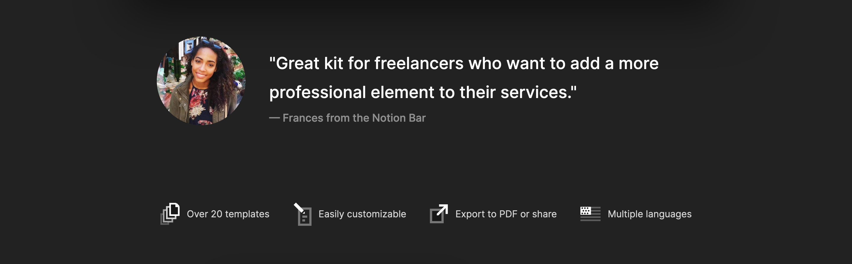 Super Creative Testimonial component screenshot