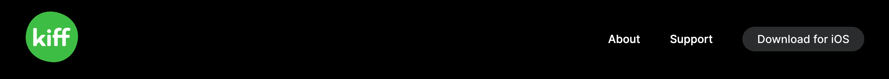 Kiff Header component screenshot
