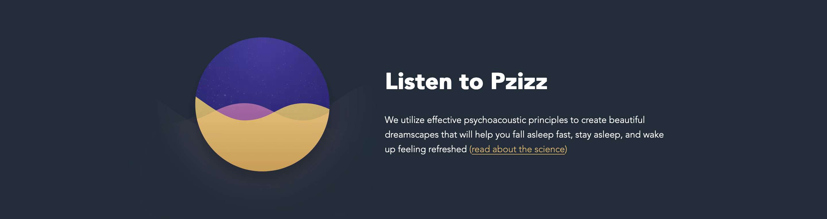Pzizz Content component screenshot