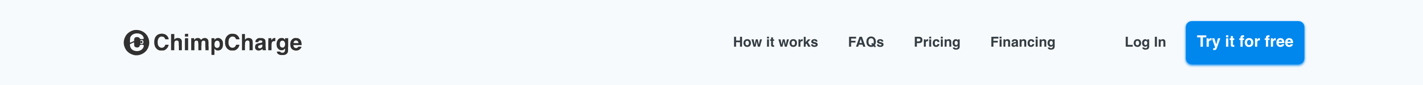 ChimpCharge Header component screenshot