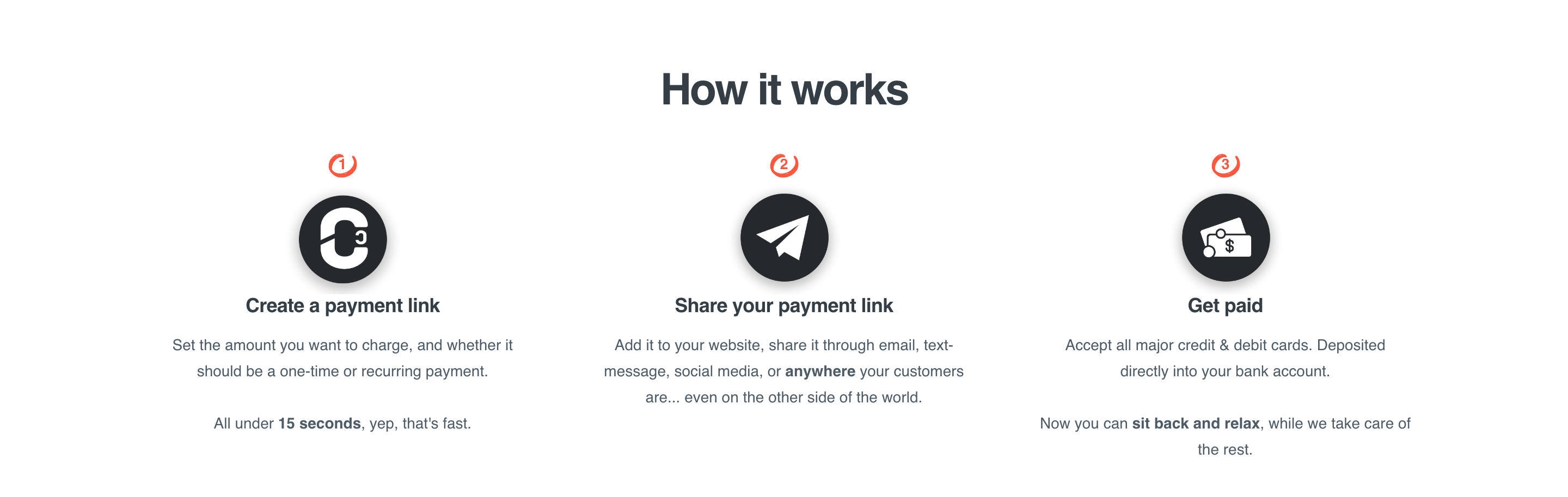 ChimpCharge Steps component screenshot