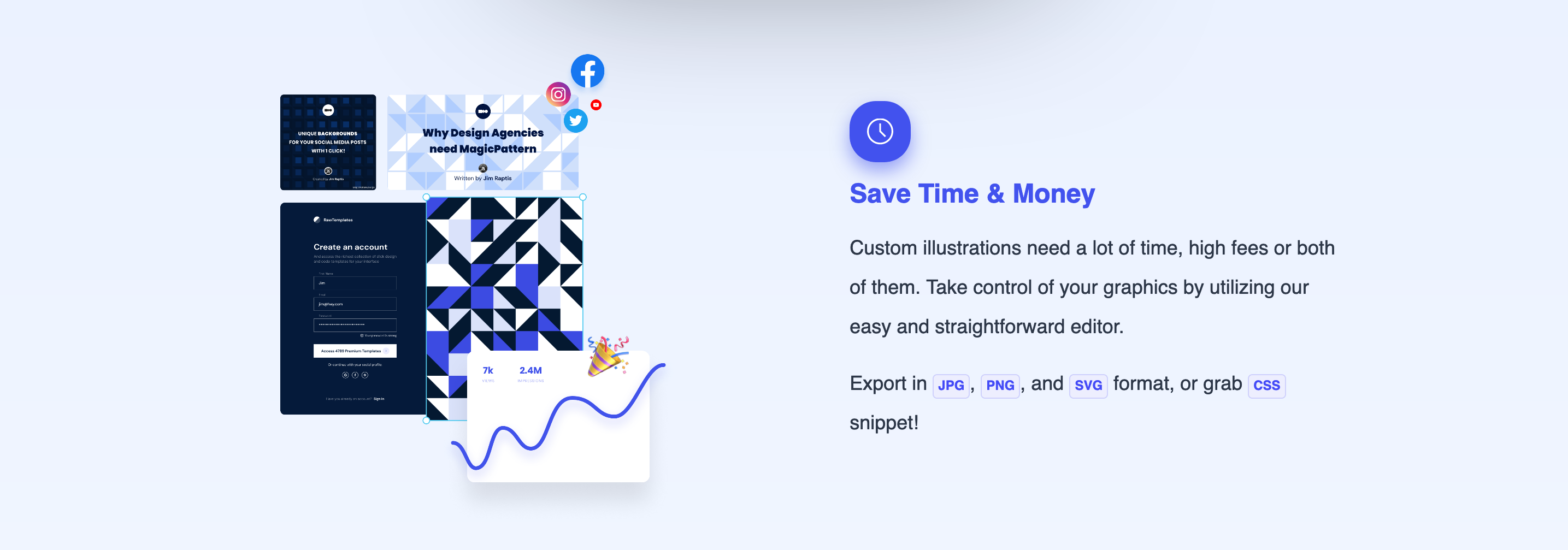 MagicPattern Feature component screenshot