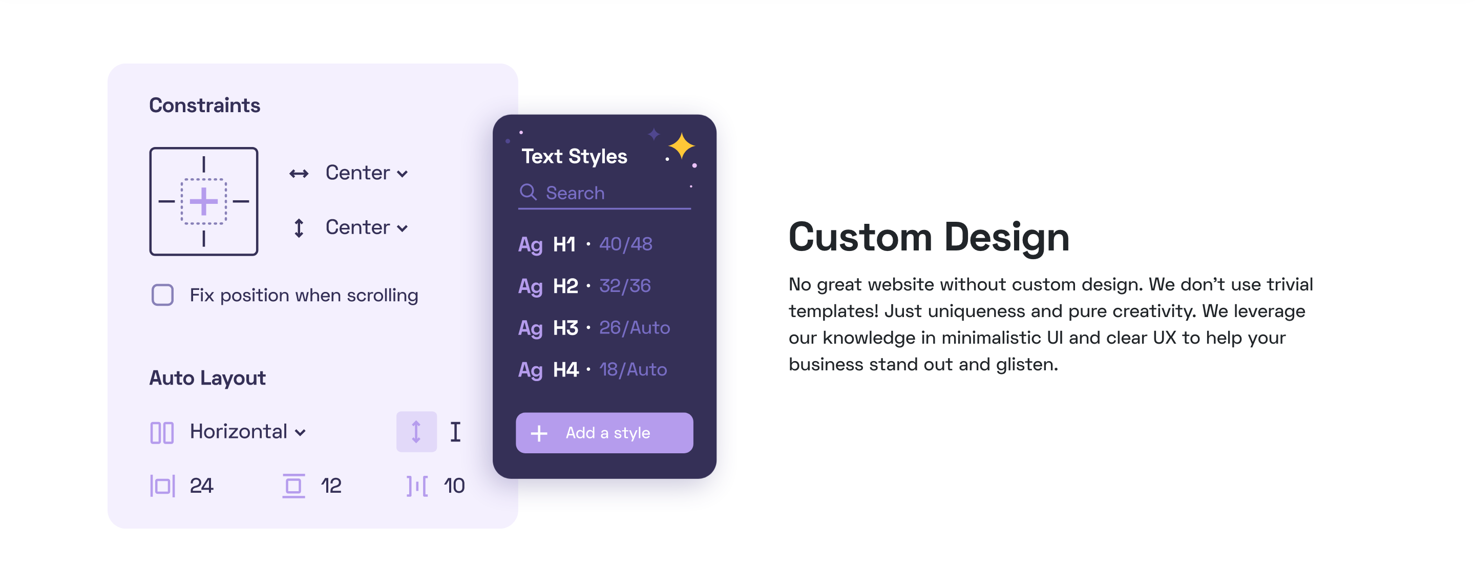 Unikorns Feature component screenshot