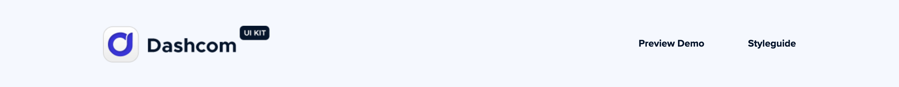 Dashcom-ui Header component screenshot