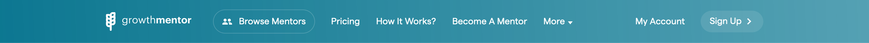 Growthmentor Header component screenshot