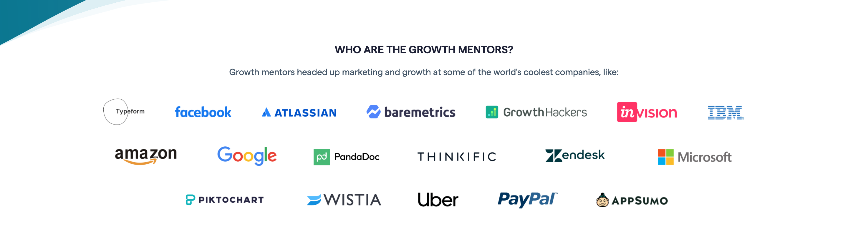 Growthmentor Logo Cloud component screenshot