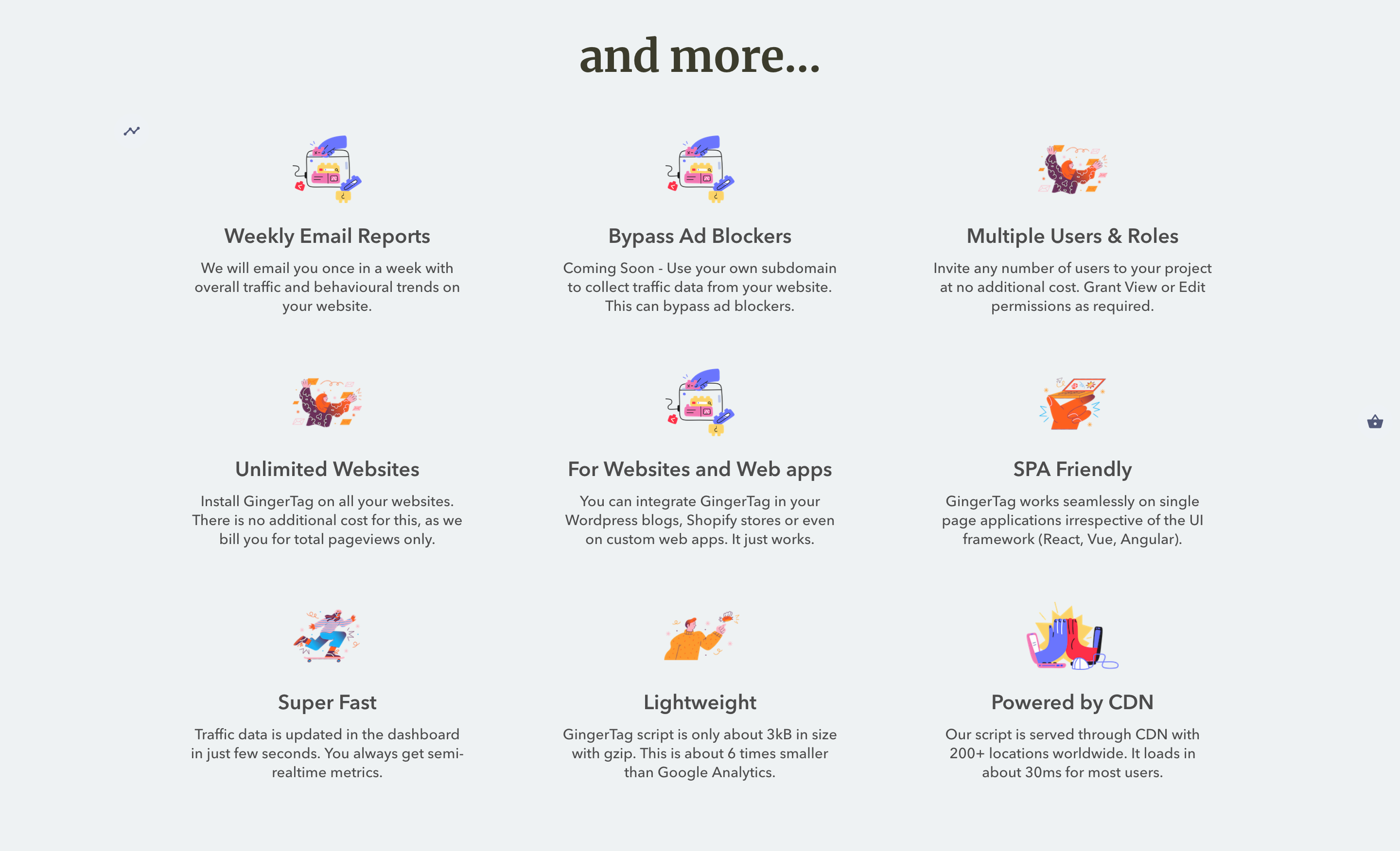Gingertag Feature component screenshot