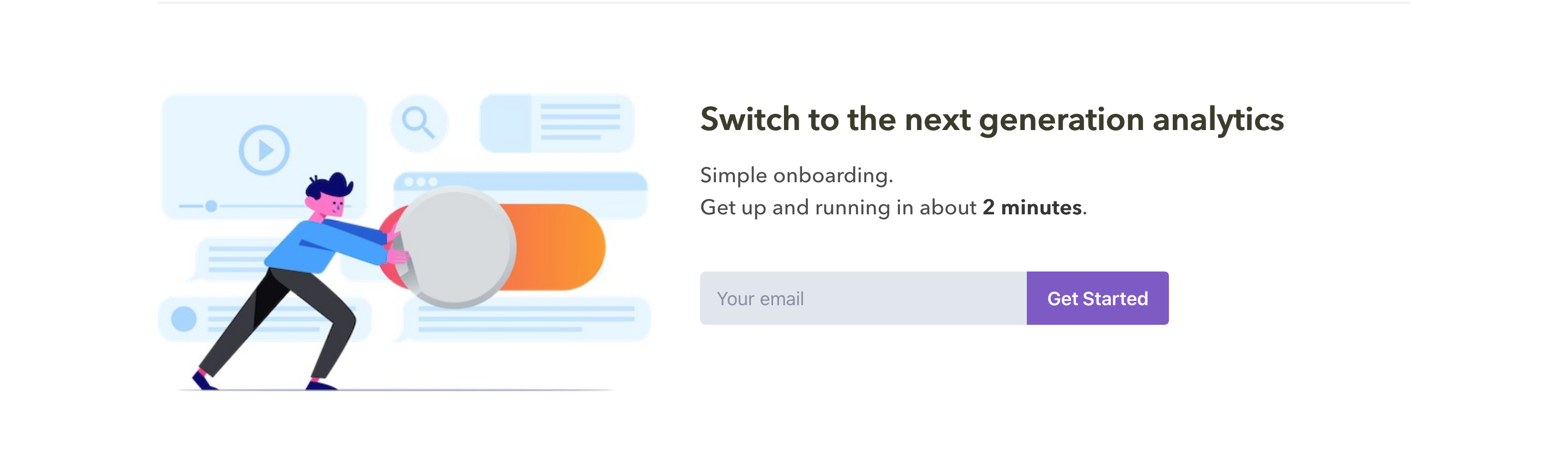Gingertag Call To Action component screenshot