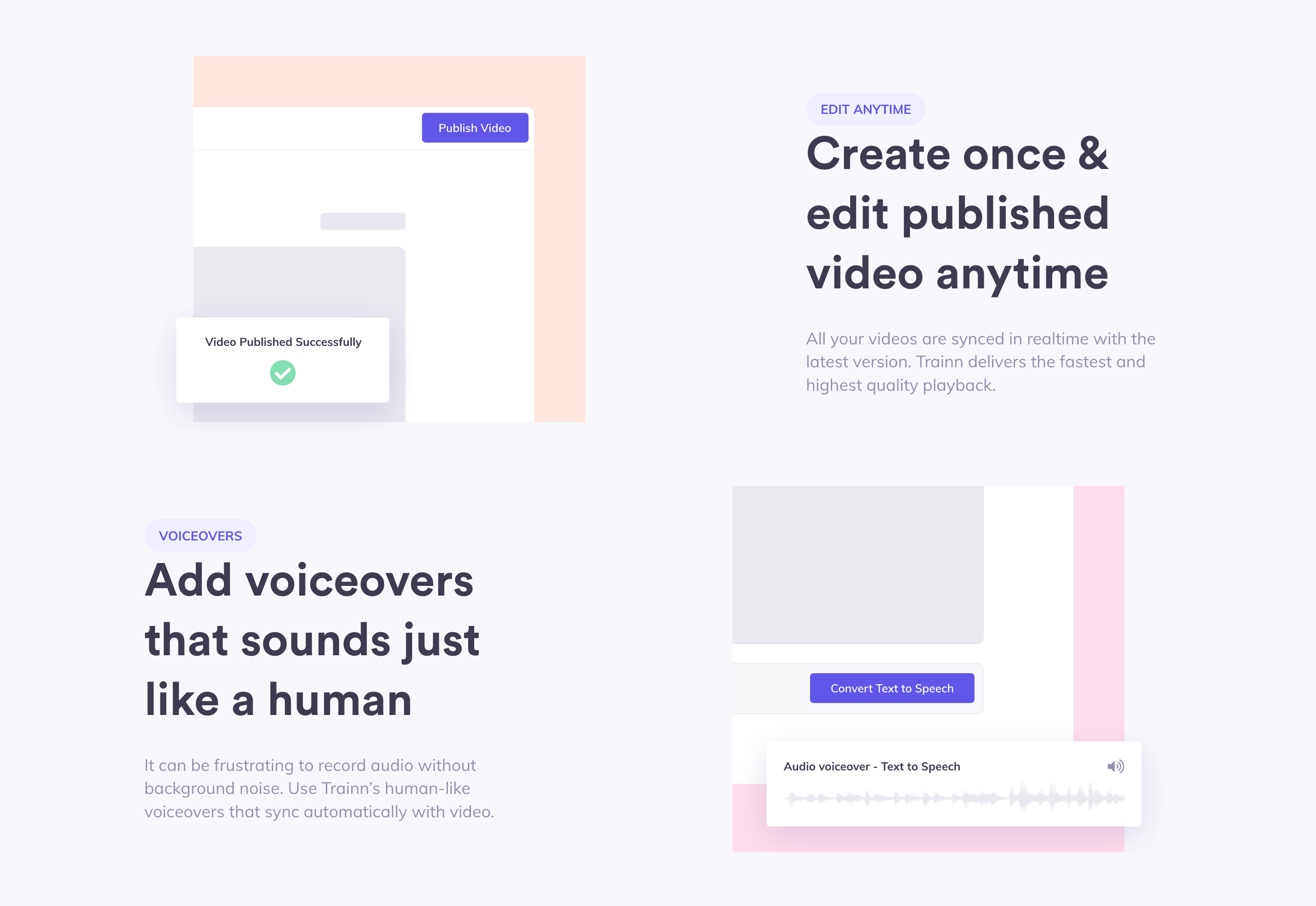 Trainn Feature component screenshot