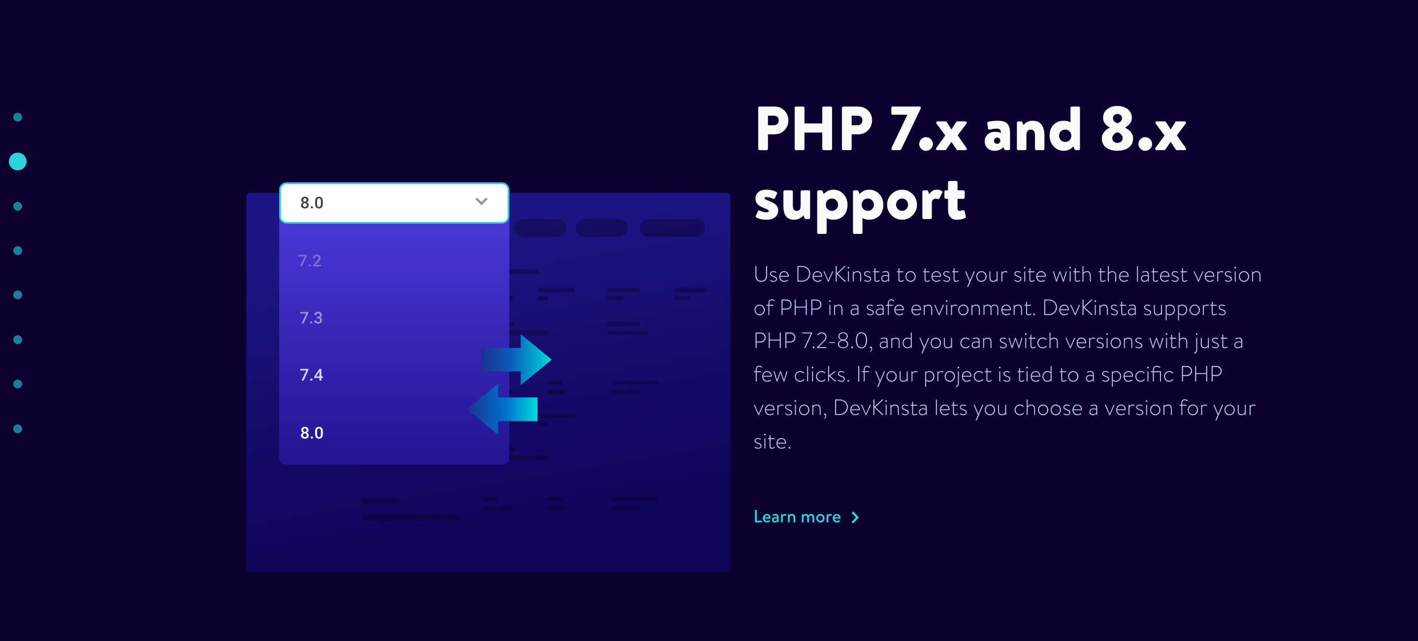 Kinsta Content component screenshot