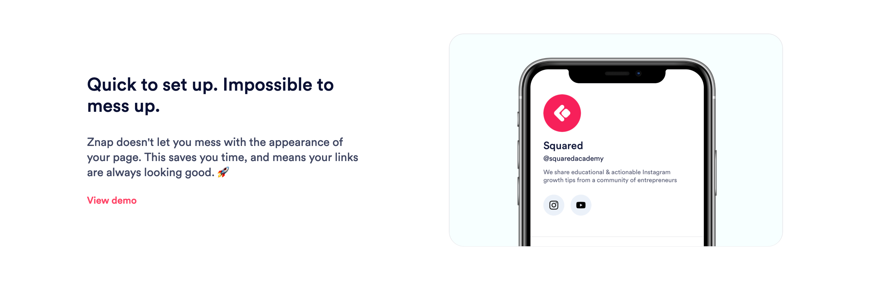 Squaredacademy Feature component screenshot