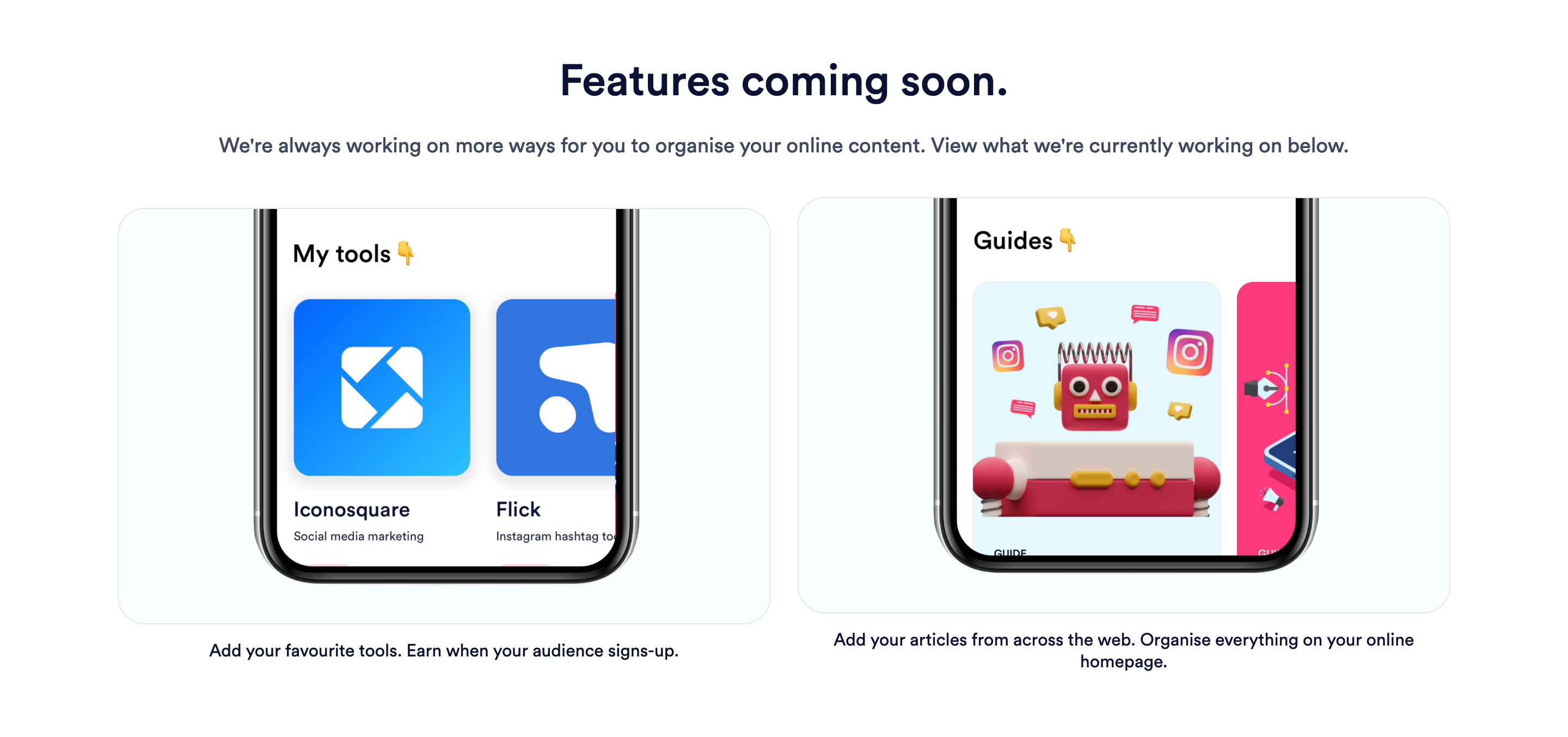 Squaredacademy Feature component screenshot