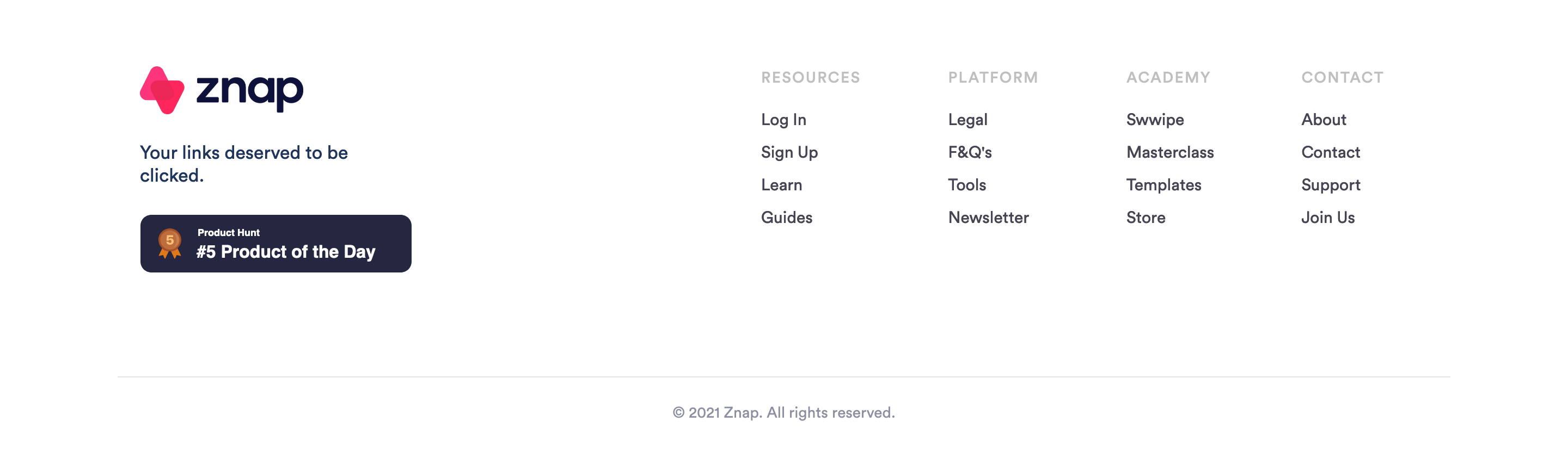 Squaredacademy Footer component screenshot