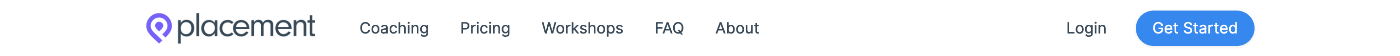 Placement Header component screenshot